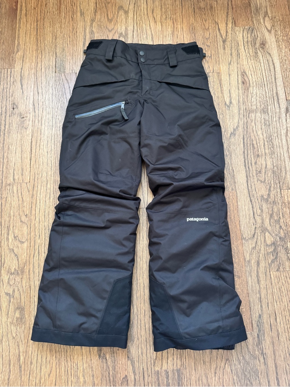 Patagonia Kids Boys Snowshot H2NO Ski Snow Pants Size S (7-8) Black